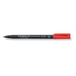 Staedtler Permanentmarker Lumocolor permanent M DRY SAFE Rot wasserfest: Ja 317-2