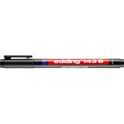 Edding Folienstift 143 B permanent pen Schwarz 4-143001