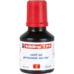 EDDING Nachf&uuml;lltuschen T25 T-25-2 rot 30ml