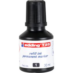 EDDING Nachf&uuml;lltuschen T25 T-25-1 schwarz 30ml