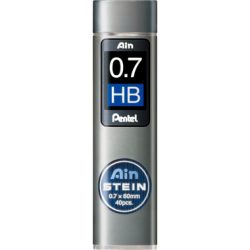PENTEL Bleistiftmine AINSTEIN 0.7mm C277-HBO schwarz/40 St&uuml;ck HB