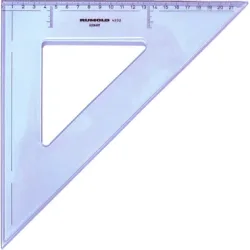 RUMOLD Zeichendreieck 21cm 4232 45&deg; farbig/transp.
