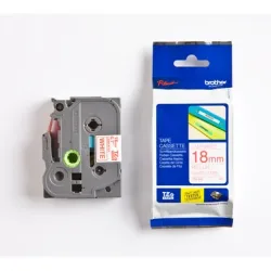 PTOUCH Band, laminiert rot/weiss TZe-242 PT-2450DX 18 mm