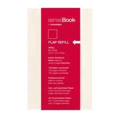 TRANSOTYPE senseBook FLAP REFILL A6 75510601 liniert, S, 135 Seiten beige