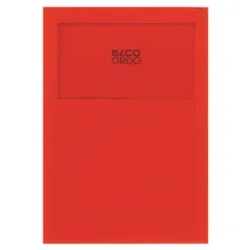 ELCO Sichth&uuml;lle Ordo Classico A4 29469.92 intensivrot,o. Linien 100 Stk.