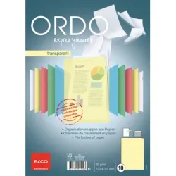 ELCO Sichth&uuml;lle Ordo transparent A4 73696.74 gelb 10 St&uuml;ck