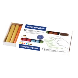 Magnetoplan Tafelkreide 12306 Gelb, Orange, Rot, Blau, Grün, Braun 12 St./Pack. 1 Pckg.