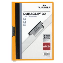 DURABLE Klemmhefter DURACLIP 30 220009 f&uuml;r 30 Blatt A4 orange