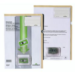 DURABLE Ordnungsmappe DIN A4 Beige, Transparent PP (Polypropylen) 11 Löcher