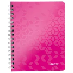 LEITZ Notizblock WOW PP A5 46410023 pink kariert
