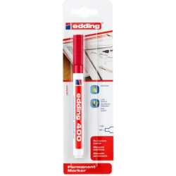 EDDING Permanent Marker 400 1mm 400BLI-2 rot Blister