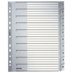 LEITZ Register PP A4 12800000 1-10 grau