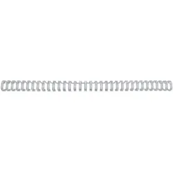 GBC Drahtbinder&uuml;cken 6mm A4 RG810497 silber, 34 Ringe 100 St&uuml;ck