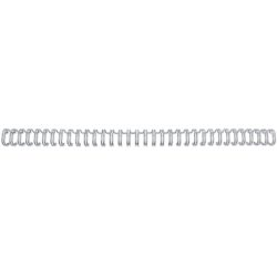 GBC Drahtbinder&uuml;cken 6mm A4 RG810497 silber, 34 Ringe 100 St&uuml;ck