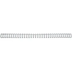 GBC Drahtbinder&uuml;cken 8mm A4 RG810597 silber, 34 Ringe 100 St&uuml;ck