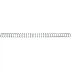 GBC Drahtbinder&uuml;cken 9.5mm A4 RG810697 silber, 34 Ringe 100 St&uuml;ck