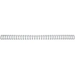 GBC Drahtbinder&uuml;cken 12mm A4 RG810897 silber, 34 Ringe 100 St&uuml;ck