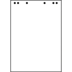 LANDRE Flipchart-Block 65x98cm 30000267 80g, blanko 5x20 Blatt