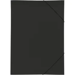 PAGNA Gummizugmappe A3 21638-01 schwarz PP 3 Einschlagklappen