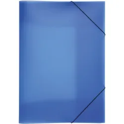 PAGNA Gummizugmappe A3 21638-07 blau PP 3 Einschlagklappen