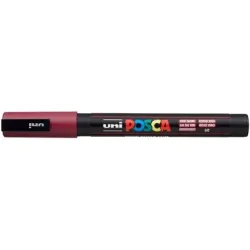 UNI-BALL Posca Marker 0,9-1,3mm PC3M RED WIN bordeaux, Rundspitze