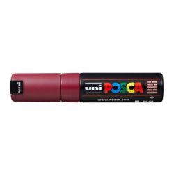 UNI-BALL Posca Marker 8mm PC8K RED WIN bordeaux, Keilspitze