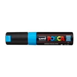 UNI-BALL Posca Marker 8mm PC8KTURQUOIS t&uuml;rkis, Keilspitze