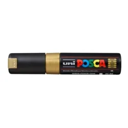 UNI-BALL Posca Marker 8mm PC-8K GOLD MET gold, Keilspitze