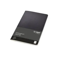 CONCEPTUM -  Notizheft Softc. A5 CO862 Softw-Oberfläche,black,kar,, DIN A5, Schwarz