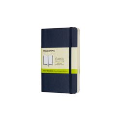 Moleskine Notizbuch Pocket/A6, Blanko, Soft Cover, Saphir