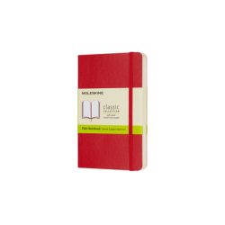 Moleskine Notizbuch Pocket/A6, Blanko, Soft Cover, Scharlachrot