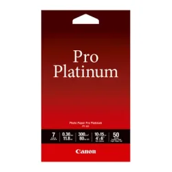 CANON Pro Platinum Photo Pap.10x15cm PT1014x6 InkJet glossy 300g 50 Blatt