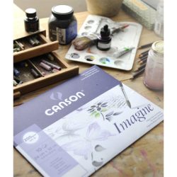 CANSON Imagine Zeichenpapierbl&ouml;cke A3 200006007 200g, weiss 50 Blatt