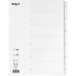 BIELLA Register Karton, SmartIndex A4 469406.01 1-6, weiss