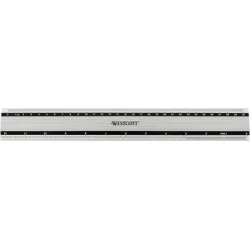 WESTCOTT Aluminium Lineal 30cm E-1019100 cm/inch Scala