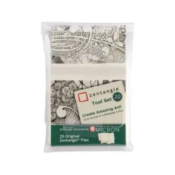 SAKURA Zentangle Tiles Z20TWGB 20 St&uuml;ck weiss