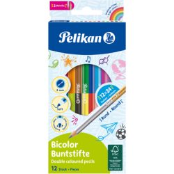Pelikan Farbstifte Bicolor 12er-Set mir
