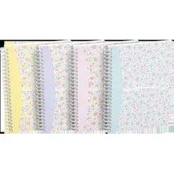 OXFORD Spiralbuch ForMe Floral A5 400094951 kariert 5x5mm, 90g 60 Blatt