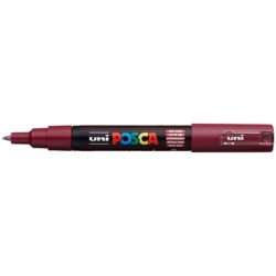 UNI-BALL Posca Marker 7mm PC1M RED WIN bordeaux