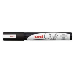 UNI-BALL Chalk Marker 1.8-2.5mm PWE-5M BLACK schwarz, Rundspitze