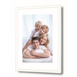 DEBEX Wechselrahmen 70x100cm 725001700100 Kunstglas, weiss