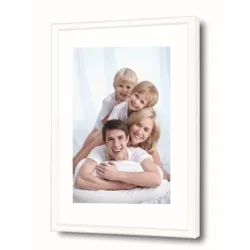DEBEX Wechselrahmen 60x80cm 725001600800 Kunstglas, weiss