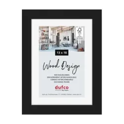 DUFCO Holz-Bilderrahmen 13x18cm 1610.80103 Toronto schwarz