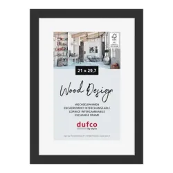 dufco -  Holz-Bilderrahmen 21x29.7cm 1610.80105 Toronto schwarz, One Size