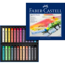 FABER-CASTELL Softpastellkreiden 128324 24er Kartonetui