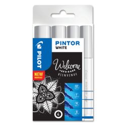 PILOT Marker Set Pintor B/M/F/EF S4/0537465 weiss, 4 St&uuml;ck