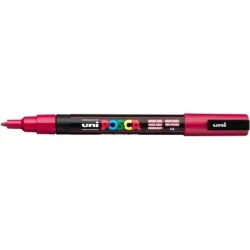 UNI-BALL Posca Marker 0.9-1.3mm PC-3M Dark red dunkelrot