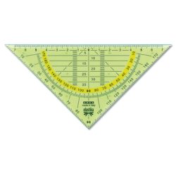 ARDA Geodreieck Elastika 45&deg; 16cm ELGEO300 Hellgr&uuml;n transparent