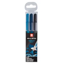 SAKURA Gelly Roll 0.5mm POXPGBMET3C Metallic Ocean 3 St&uuml;ck