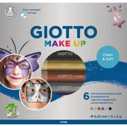 GIOTTO Schminkstifte Make-Up F474300 Metallic Pencil 6 St&uuml;ck